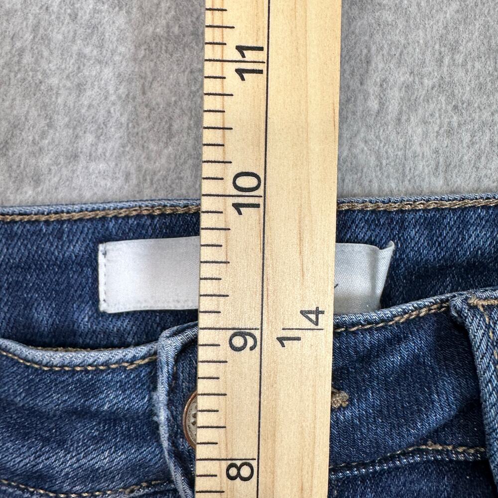 Kancan Jeans WMNS 28 Estilo Ripped Button Fly Wide Leg Raw Hem Mid-Rise Denim - Picture 8 of 11